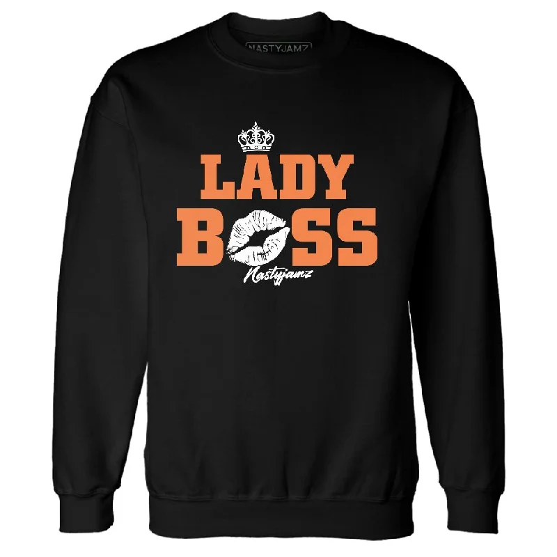 Fashion-Forward Gender-Neutral Outerwear Luxury Fashion AM TW White Orange NastyJamz Sweatshirt Match Lady Boss