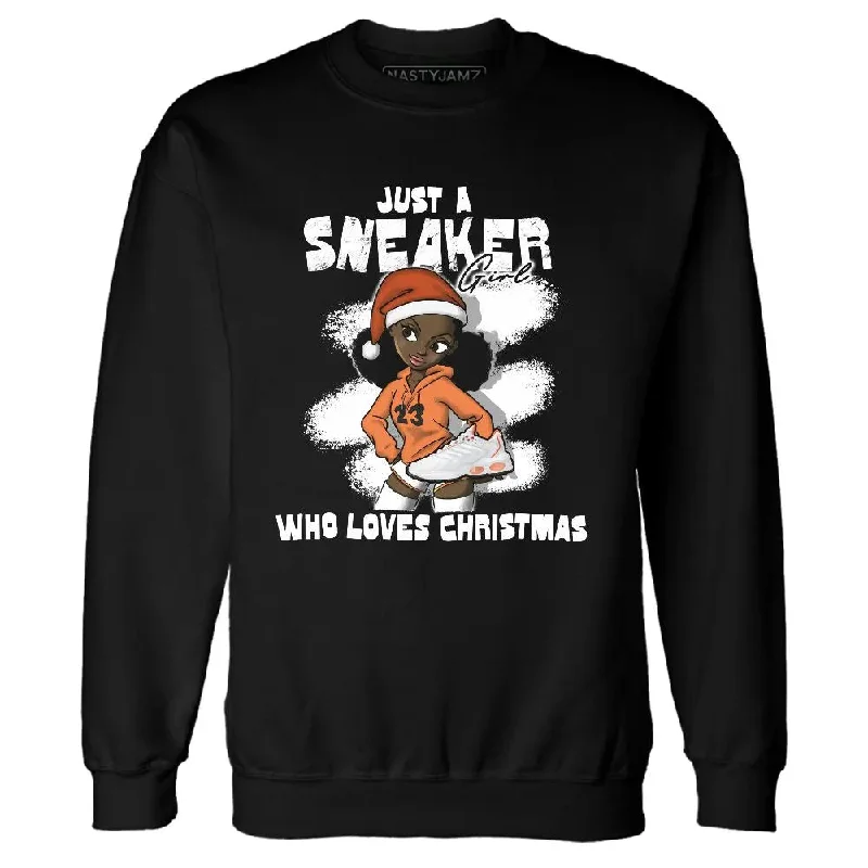 Versatile Gender-Free Wardrobe Essentials Must Haves AM TW White Orange NastyJamz Sweatshirt Match Xmas Sneaker Girl