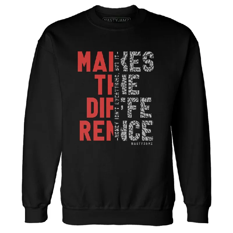 Versatile And Stylish Unisex Apparel New Season Fashion Preview Sale Black Cement 3s NastyJamz Sweatshirt Match Money Makes Difference