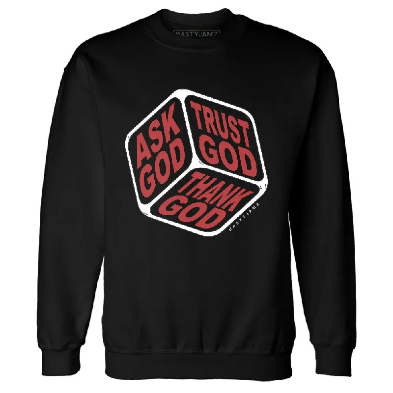 Oversized And Relaxed Unisex Fashion Flirty Fashion Discounts Black Toe Reimagined 1s NastyJamz Sweatshirt Match Trust God