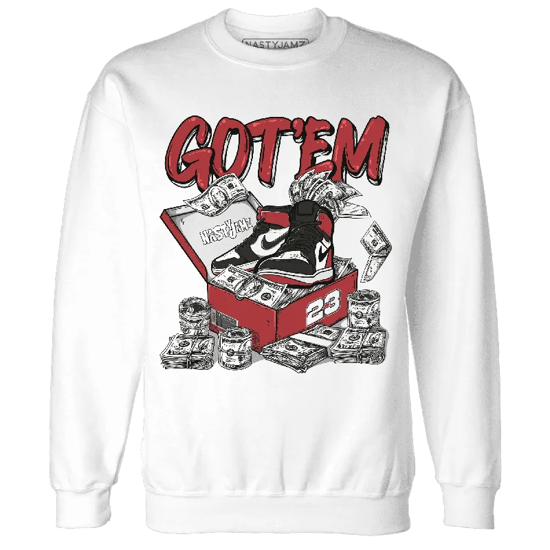 Comfortable And Stylish Unisex Outfits Limited Time Offer Black Toe Reimagined Red White 1s NastyJamz Sweatshirt Match Dollar Sneaker Box Comfortable And Stylish Unisex Outfits Limited Time Offer Black Toe Reimagined Red White 1s NastyJamz Sweatshirt Match Dollar Sneaker Box