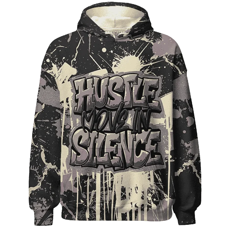 Modern Unisex Wardrobe Staples Modern Chic Discounts NastyJamz Black Violet Ore 3s Hoodie Match Hustle Move In Silence All-Over Print