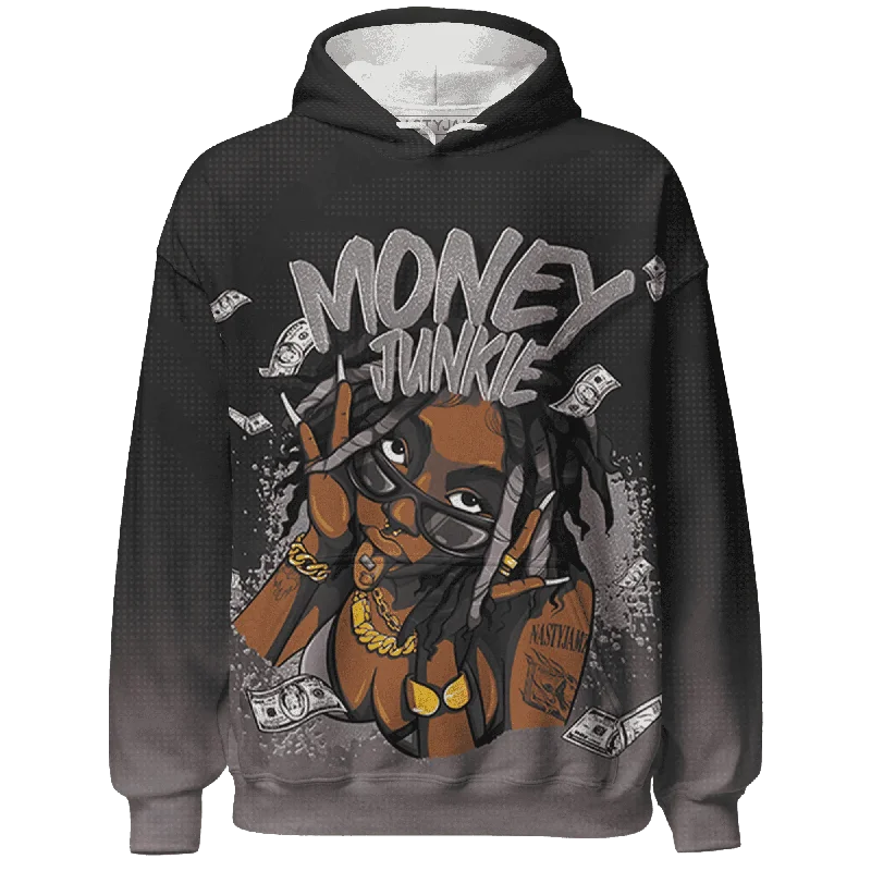 Classic And Timeless Gender-Neutral Fashion Day-To-Night Styles NastyJamz Black Violet Ore 3s Hoodie Match Money Junkie All-Over Print Classic And Timeless Gender-Neutral Fashion Day-To-Night Styles NastyJamz Black Violet Ore 3s Hoodie Match Money Junkie All-Over Print