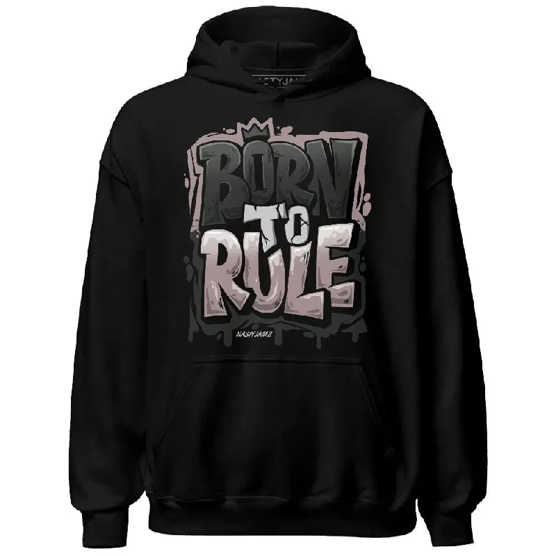 Casual And Trendy Unisex Fashion Staples Sophisticated Fashion Black Violet Ore 3s NastyJamz Hoodie Match Born To Rule