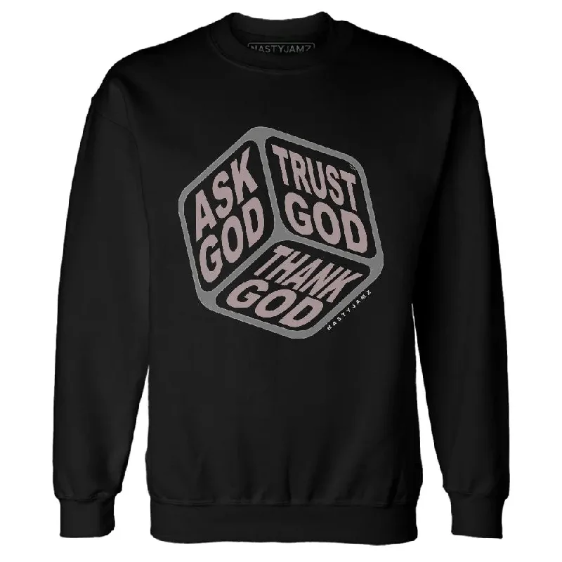 Sleek And Comfortable Unisex Wear Daring Fashion Promotions Black Violet Ore 3s NastyJamz Sweatshirt Match Trust God