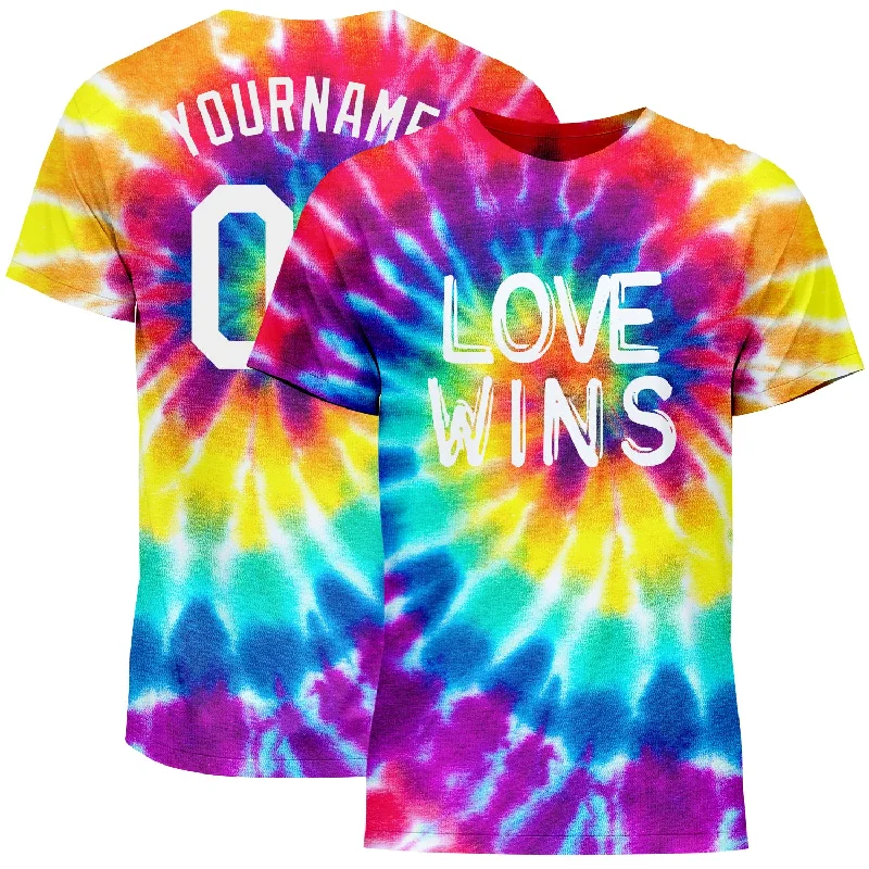 Versatile Clothing For All Genders Budget-Friendly Fashion Custom Rainbow For Pride Month Love Wins LGBT Performance T-Shirt