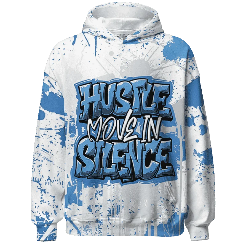 Sustainable And Ethical Unisex Clothing Easy Elegance Sales NastyJamz Carolina Blue Univercitii 17s Hoodie Match Hustle Move In Silence All-Over Print