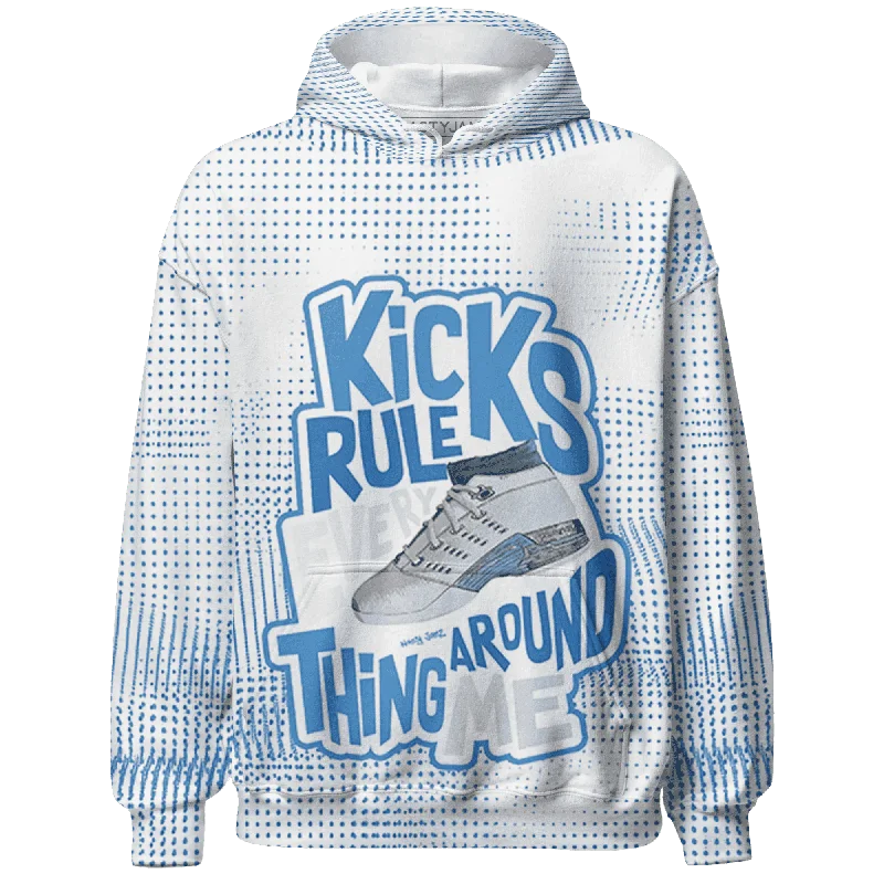 Chic And Casual Unisex Fashion Trends Evening Elegance NastyJamz Carolina Blue Univercitii 17s Hoodie Match Kicks Rule All-Over Print