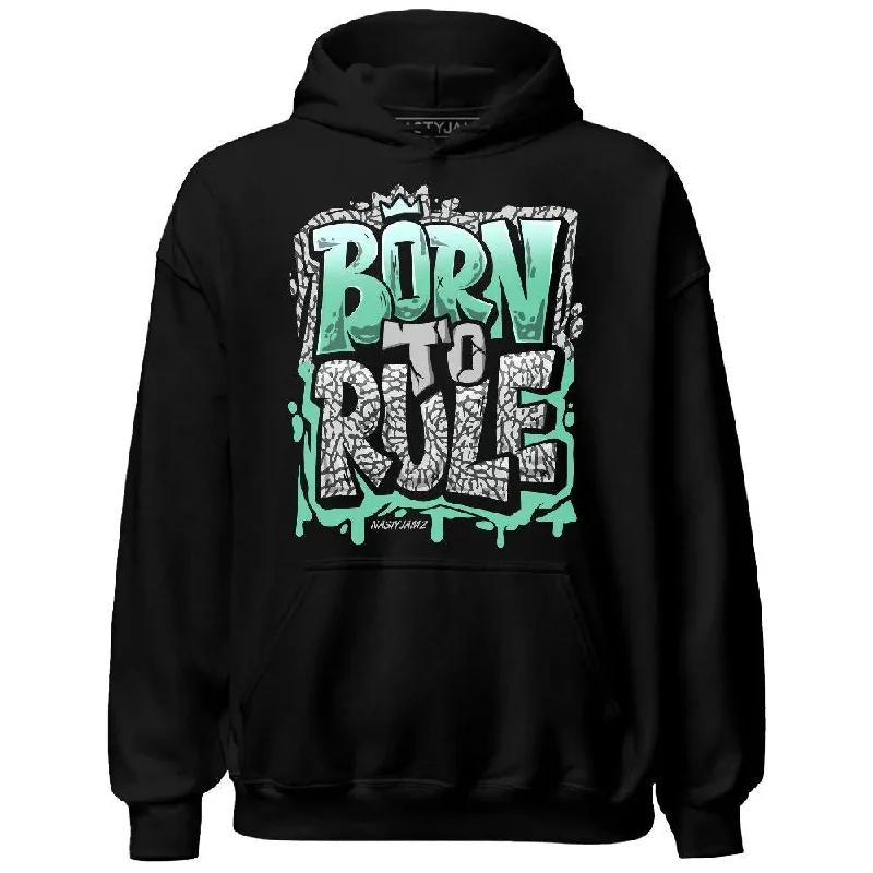 Classic And Timeless Unisex Style Modern Fashion Sale Green Glow 3s NastyJamz Hoodie Match Born To Rule