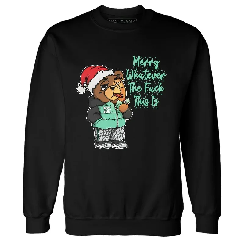 Relaxed-Fit Unisex Fashion For All-Day Comfort Flash Sales Green Glow 3s NastyJamz Sweatshirt Match Merry Whatever