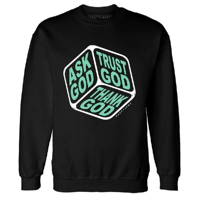 Effortless And Modern Unisex Dressing Hot Sale High OG Green Glow 1s NastyJamz Sweatshirt Match Trust God