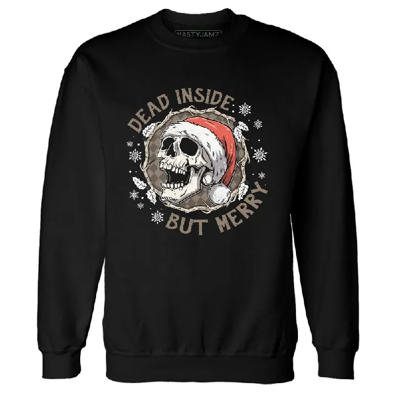 Relaxed-Fit Unisex Clothing Options Best-Sellers Low Mocha 1s NastyJamz Sweatshirt Match Dead Inside But Merry