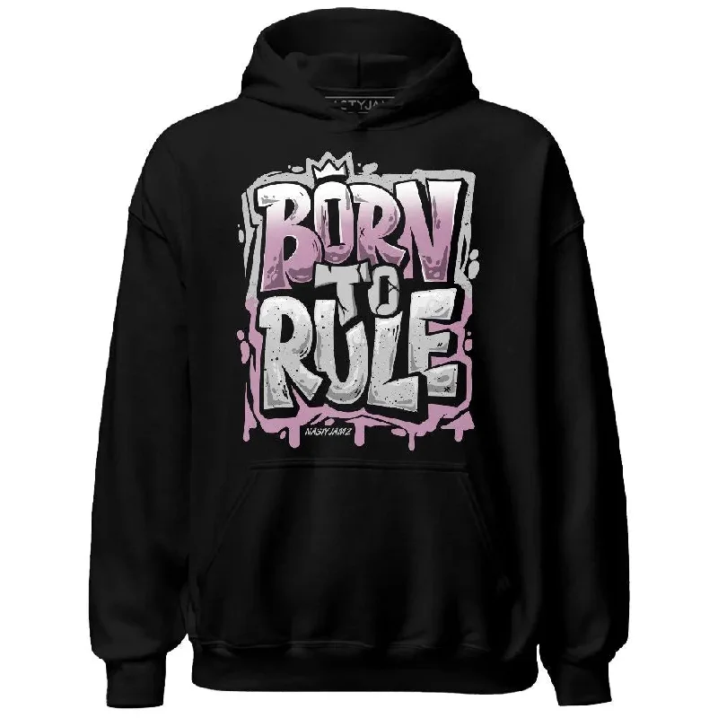 Urban-Inspired Unisex Fashion Trends Urban Fashion Orchid Neutral Grey Black White 4s NastyJamz Hoodie Match Born To Rule