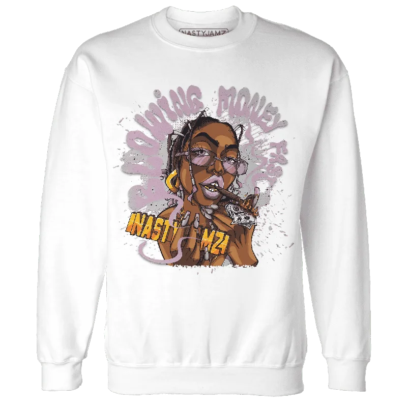 Comfortable Gender-Free Fashion Choices Premium Fashion Orchid Neutral Grey Black White 4s NastyJamz Sweatshirt Match Blowing Money Fast Girl
