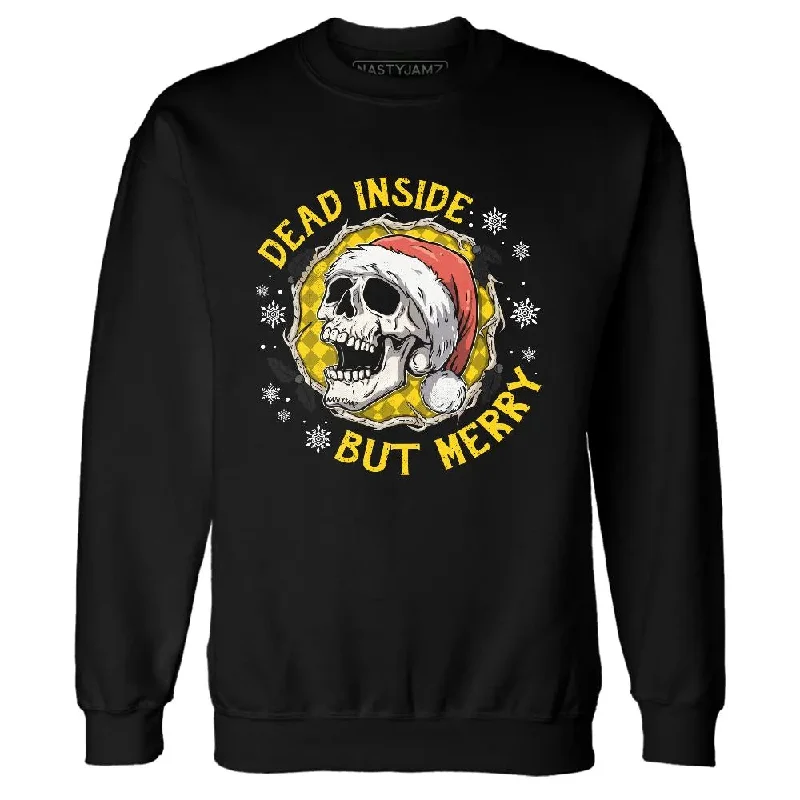 All-Season Unisex Clothing Collection Fashion Sale Thunder 4s NastyJamz Sweatshirt Match Dead Inside But Merry