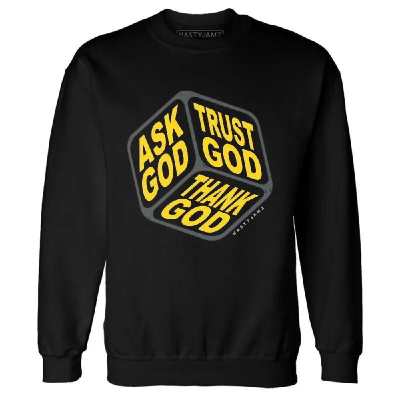 Sleek And Comfortable Unisex Wear Chic And Edgy Thunder 4s NastyJamz Sweatshirt Match Trust God