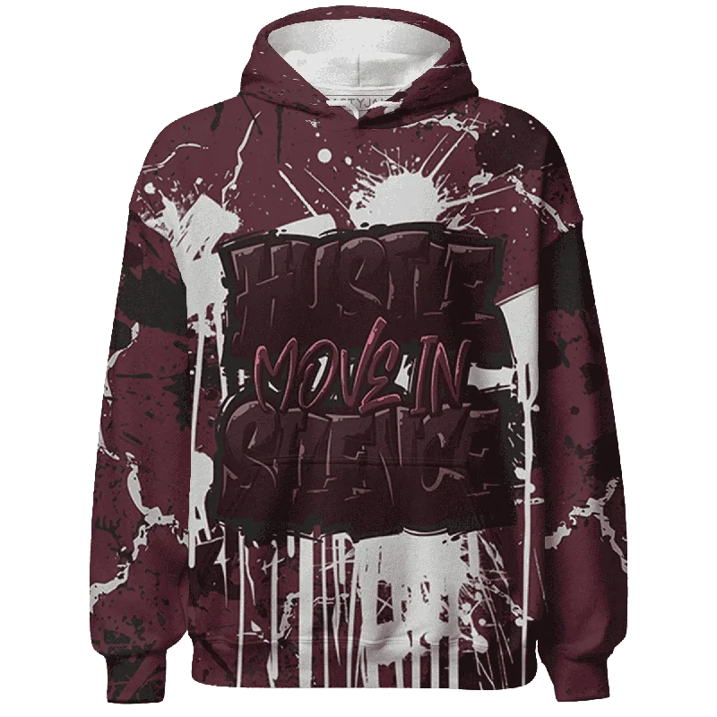 Sleek And Stylish Unisex Outerwear Seasonal Picks NastyJamz VaporMax Night Maron Burgundy Hoodie Match Hustle Move In Silence All-Over Print