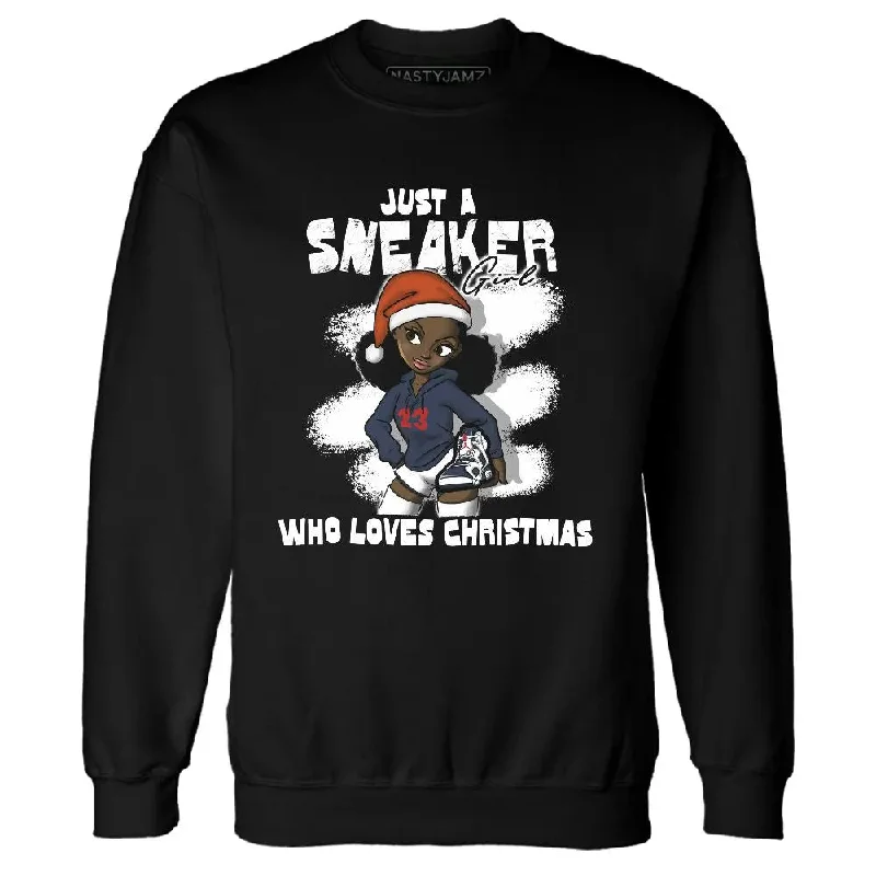 Casual And Trendy Unisex Fashion Staples Additional Time-Limited Offers White Navy 6s NastyJamz Sweatshirt Match Xmas Sneaker Girl