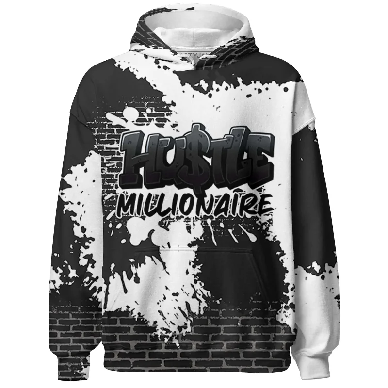 Modern Unisex Streetwear Outfits Ride The Style Wave NastyJamz White Thunder 4s Hoodie Match Hustle Millionaire All-Over Print