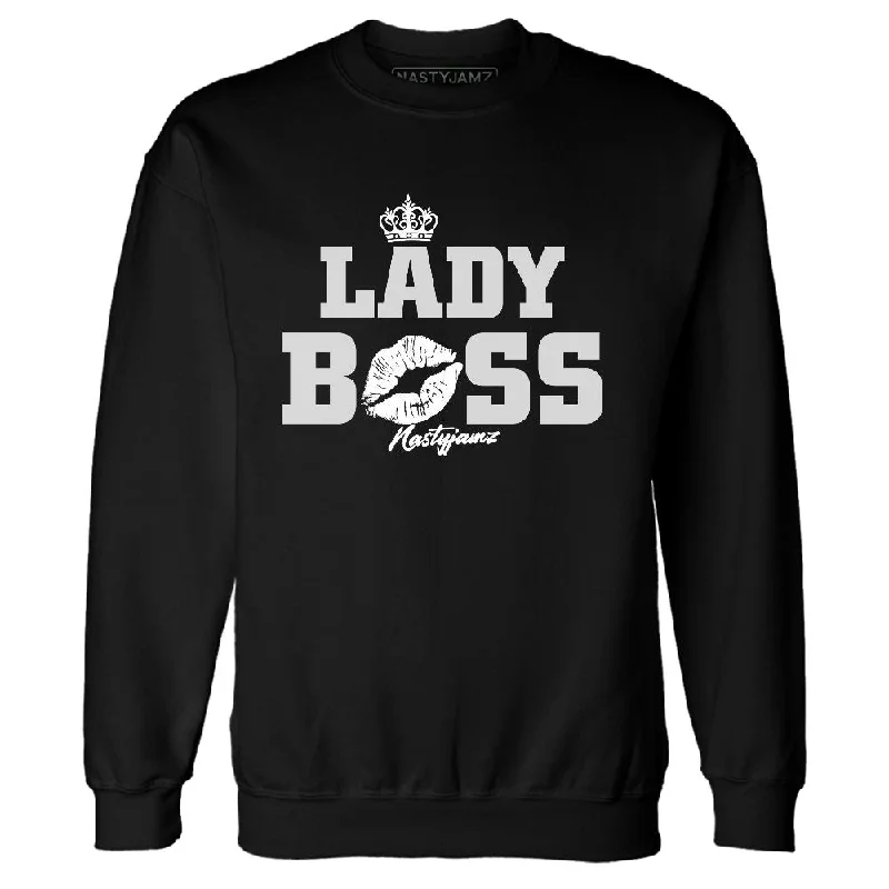 Urban-Inspired Unisex Fashion Pieces Trendy Street Style White Thunder 4s NastyJamz Sweatshirt Match Lady Boss