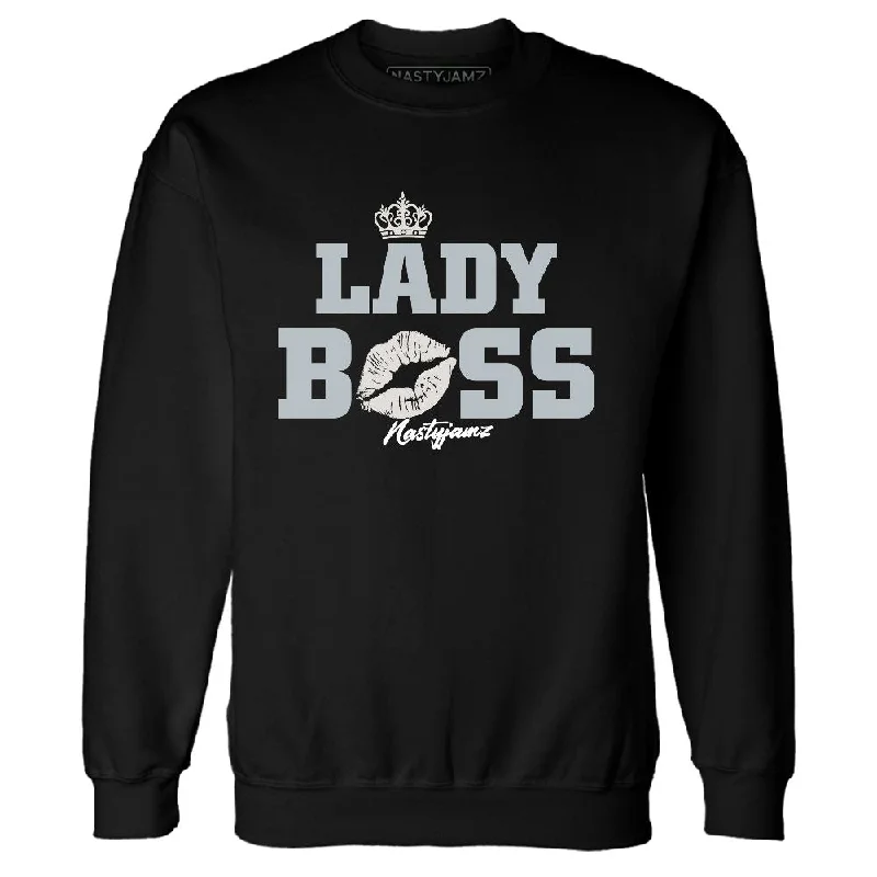 Relaxed-Fit Unisex Fashion For All-Day Comfort Summer Fashion Wolf Grey 12s NastyJamz Sweatshirt Match Lady Boss