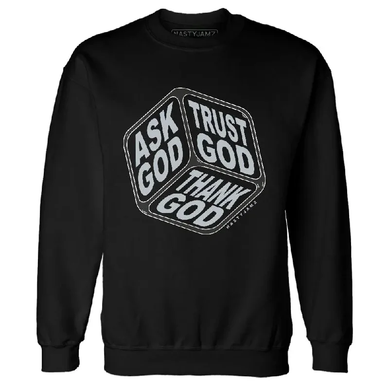 Sleek And Stylish Unisex Outerwear Absurdly Cheap Sale Wolf Grey 12s NastyJamz Sweatshirt Match Trust God