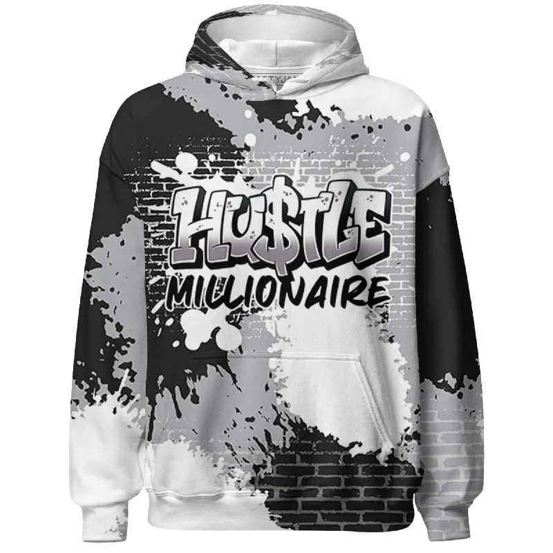 Sustainable And Ethical Unisex Clothing Seasonal Sale NastyJamz Wolf Grey 1s Hoodie Match Hustle Millionaire All-Over Print