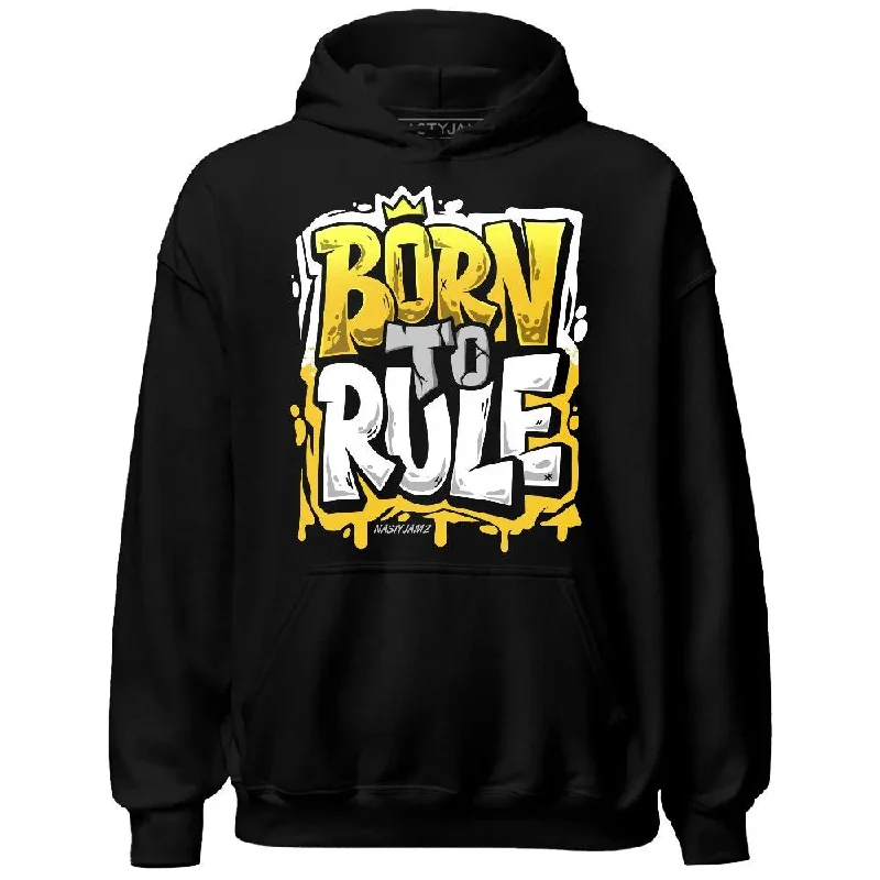 Sleek And Contemporary Gender-Free Outfits Exclusive Discount Yellow Ochre 6s NastyJamz Hoodie Match Born To Rule